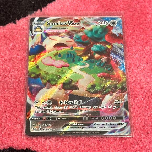Pokemon Other - Snorlax VMAX #142 – Pokémon Sword & Shield – As Pictured